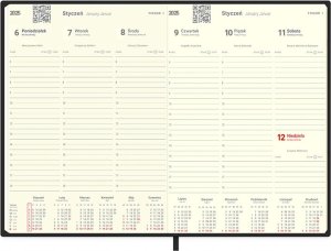 KALENDARZ KSIĄŻKOWY A4 TYGODNIOWY VIP 2025 WZORY PRAKTYCZNY NOTATKI 4