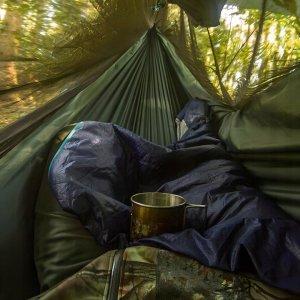 DUŻY HAMAK Z MOSKITIERĄ TURYSTYCZNY OGRODOWY MOCNY 270X140 CM ZESTAW 180 KG 6