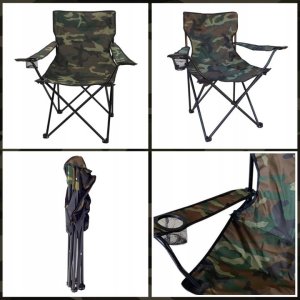 KRZESŁO WĘDKARSKIE RYBACKIE SKŁADANE FOTEL NA RYBY TURYSTYCZNE DUŻE 13