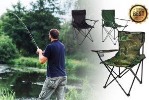 KRZESŁO WĘDKARSKIE RYBACKIE SKŁADANE FOTEL NA RYBY TURYSTYCZNE DUŻE 14