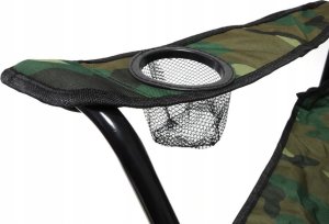 KRZESŁO WĘDKARSKIE RYBACKIE SKŁADANE FOTEL NA RYBY TURYSTYCZNE DUŻE 10