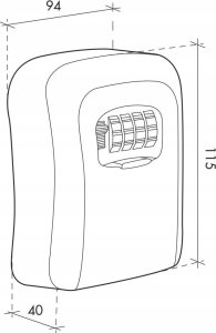 SEJF SKRYTKA NA KLUCZE SKRZYNKA KASETKA NA ŚCIANĘ SZYFR KOD AirBnB BOOKING 16