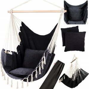 FOTEL WISZĄCY KRZESŁO BRAZYLIJSKIE HUŚTAWKA HAMAK 2