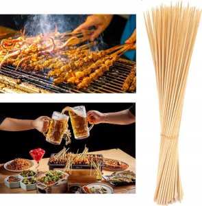 PATYCZKI DO SZASZŁYKÓW WYKAŁACZKI BAMBUSOWE DO GRILLA DŁUGIE DUŻA PACZKA 11