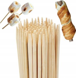 PATYCZKI DO SZASZŁYKÓW WYKAŁACZKI BAMBUSOWE DO GRILLA DŁUGIE DUŻA PACZKA 12