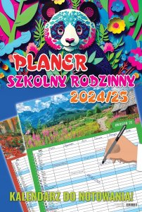 KALENDARZ SZKOLNY RODZINNY 2025 DUŻY PLANER 16 MIESIĘCY ORGANIZER 6 KOLUMN 1