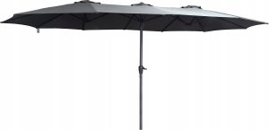 Saska Garden PARASOL OGRODOWY XXXL 2.7x4.6M SZARY SASKA GARDEN 4