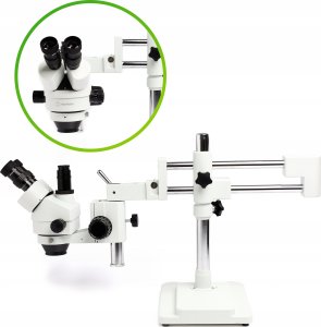 Mikroskop Stereoskopowy Optyczny 10HW Kamera 12MP Oświetlenie Soczewa 0,7x 2