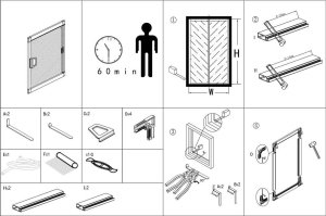 MOSKITIERA OKNO ALU 150X130CM 5