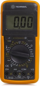 Profesjonalny Miernik Prądu Multimetr Cyfrowy Elektryczny Tester + Bateria 2