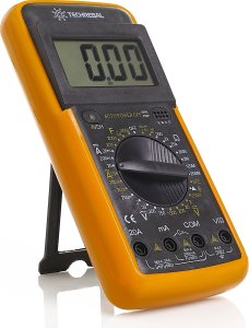 Profesjonalny Miernik Prądu Multimetr Cyfrowy Elektryczny Tester + Bateria 4