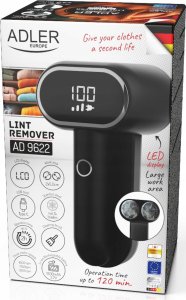 Adler | Lint remover | AD 9622 | Black | Rechargeable battery | 10 W 3