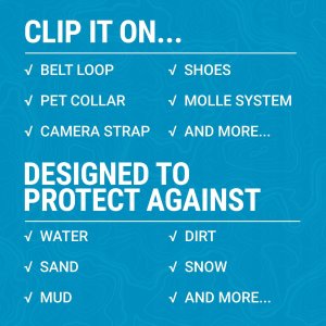 Catalyst AirTag Wasserdichtes Clip-It Case Stealth Black 7