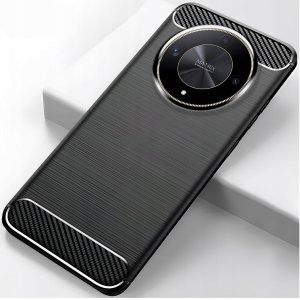 Hello Case Etui do Honor X50 5G / Magic6 Lite (Czarne, Pancerne, Karbon, Pokrowiec) 2