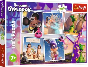 Trefl Puzzle Przygody Smoka Diplodoka 200 elementów (13322) 1