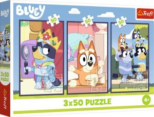 Trefl Puzzle Rodzina Bluey 3x50 elementów (34890) 1