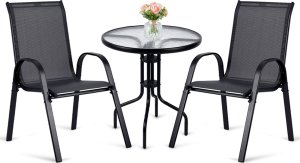 Zestaw ogrodowy stolik okrągły i 2 krzesła ogrodowe Sofotel SO-981 2