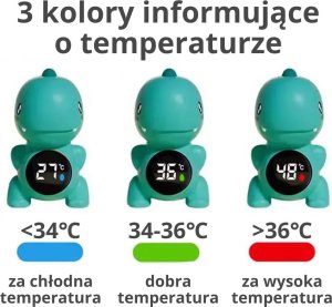 WOOPIE BABY Termometr Do Mierzenia Temperatury Wody Niebieski 2