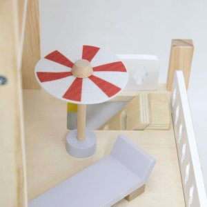 VIGA Zestaw Drewniany Domek dla Lalek z Laleczkami i Akcesoriami 2