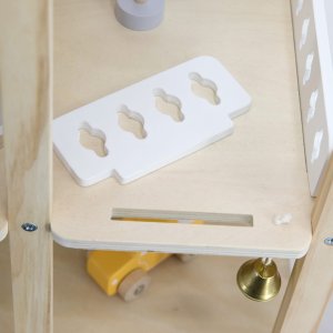 VIGA Zestaw Drewniany Domek dla Lalek z Laleczkami i Akcesoriami 3