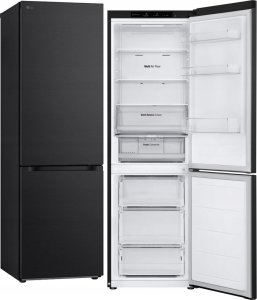 LG Refrigerator | GBV3100EEP | Energy efficiency class E | Free standing | Combi | Height 186 cm | No Frost system | Fridge net capacity 234 L | Freezer net capacity 110 L | Display | 35 dB | Dark Graphite 1
