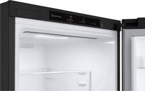 LG Refrigerator | GBV3100EEP | Energy efficiency class E | Free standing | Combi | Height 186 cm | No Frost system | Fridge net capacity 234 L | Freezer net capacity 110 L | Display | 35 dB | Dark Graphite 11
