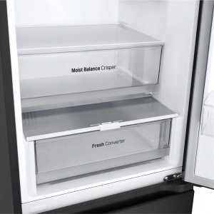 LG Refrigerator | GBV3100EEP | Energy efficiency class E | Free standing | Combi | Height 186 cm | No Frost system | Fridge net capacity 234 L | Freezer net capacity 110 L | Display | 35 dB | Dark Graphite 13