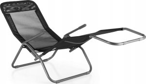 LEŻAK FOTEL SKŁADANY GRAWITACYJNY LAZZY CIEMNY SZARY 3