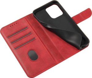 Etui Magnet Case z klapką do Samsung Galaxy A36 - czerwone 2