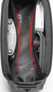 Sakwa rowerowa na ramę pancerna z kieszonką na telefon nawigację 1.7l - czarna ROCKBROS 7