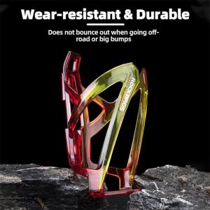 Uchwyt rowerowy na bidon butelkę - czerwono-żółty ROCKBROS 5