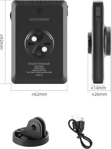 RockBros Lampka rowerowa z powerbankiem, 150lm (JP008) 10