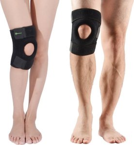 Nakolannik ochraniacz sportowy na kolano rzepkę i staw kolanowy rozmiar M - czarny ROCKBROS 7