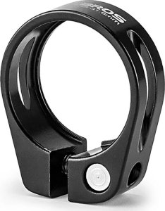 Obejma rowerowa zacisk do sztycy 27.2 i 28.6 mm pod siodełko na śrubę - czarna ROCKBROS 1