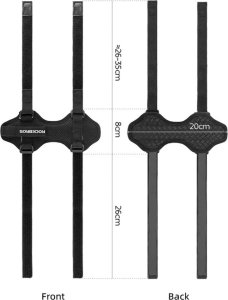 Uchwyt rowerowy z rzepami do mocowania na ramie kierownicy na głośnik bidon itp. - czarny ROCKBROS 2