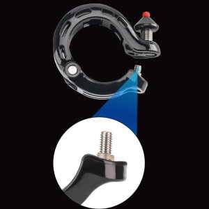 Dzwonek rowerowy w kształcie litery Q 100db - czarny ROCKBROS 7