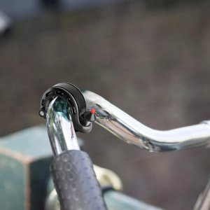 Dzwonek rowerowy w kształcie litery Q 100db - czarny ROCKBROS 9