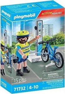 Action Heroes 71732 Rowerowy patrol policji Playmobil 1