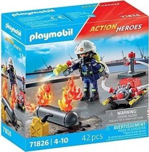 Action Heroes 71826 Strażak z pompą wodną Playmobil 1