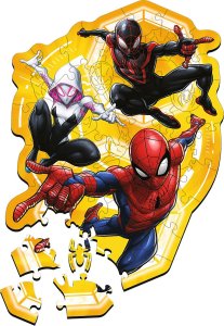 Trefl Puzzle drewniane Spider-Man gotowy w akcji 50 elementów (20280) 2