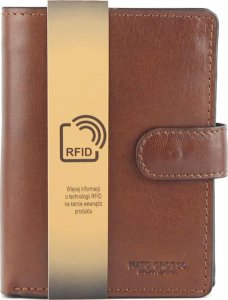 Portfel męski skórzany Mato Grosso 0703/17 20 RFID brązowy 1