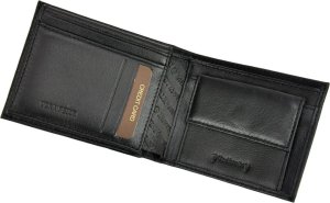Portfel Męski Valentini 306 992 Skóra Naturalna Czarny 4