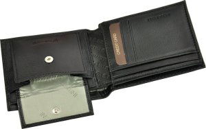 Portfel Męski Valentini 306 992 Skóra Naturalna Czarny 6