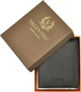 Portfel Męski Valentini 306 992 Skóra Naturalna Czarny 8