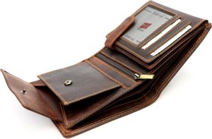 Portfel męski skórzany PELLUCCI UGLE N4 brązowy 7