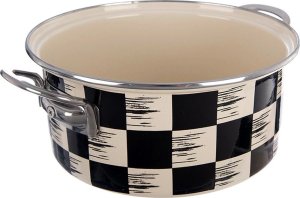 Garnek emaliowany SZACHOWNICA 22 cm, 3 l 3
