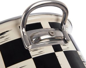 Garnek emaliowany SZACHOWNICA 22 cm, 3 l 4