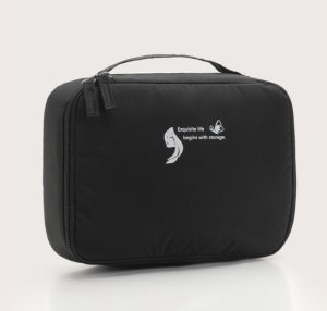 KOSMETYCZKA DAMSKA Rozkładana organizer czarny KS30CZ 1