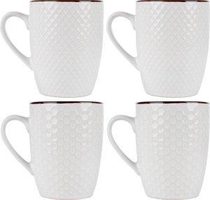 Kubki ceramiczne białe 400 ml 4 szt. 3