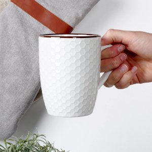 Kubki ceramiczne białe 400 ml 4 szt. 5